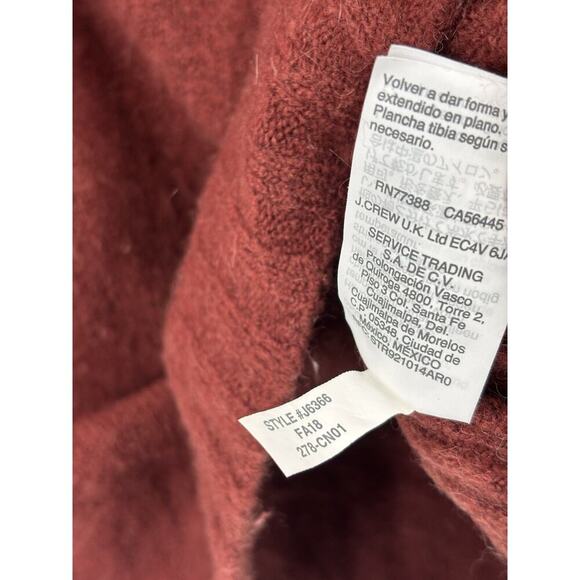 Point Sur Sweater Womens Large Red Burgundy Knit Pullover Nylon Wool Stretchy - Picture 7 of 16
